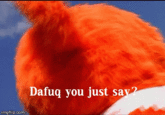 Dafuq you just say imgflip.com