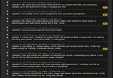 AnthonyCapo OP 7321 points : 8 replies: a day ago reply Update2: My sister has just been "informed" by my mother that they are marching straight up to the bathroom to take a pregnancy test. 3rd AnthonyCapo OP 7313 points 28 replies : a day ago reply Update3: According to the home pregnancy test, my sister is pregnant 4th AnthonyCapo OP 6929 points : 33 replies : a day ago reply Update4: My father (90 miles away) has been called, and invited to drive down to Bloomington and talk some sense into Emily. Wow 5th AnthonyCapo OP 6,846 points 10 replies : a day ago reply Update5: Guess whose parents were just called. AnthonyCapo OP 6,247 points 19 replies : 21 hours ago reply Update 7: Dad's here. Walked in, begin WW3. All parties yelling. Except Dan, I'm staring his sorry face down. To0 much noise. JJ was good AnthonyCapo OP 7,924 points : 65 replies : 21 hours ago reply Update 6: My father is -30min away, Dan's parents just arrived (with Dan), Emily has been crying for-40min, I ordered Jimmy Johns 2nd AnthonyCapo OP 6,288 points : 35 replies : 21 hours ago reply Update8: Dan just made the mistake of opening his mouth, challenging my father. I told him to "sit his 5$ ass down before I make change" AnthonyCapo OP 5,477 points : 64 replies : 20 hours ago reply Update 10: Dan's family has left, Dad spending night guestroom. I will give you all an update in the morning (didnt want to leave u hanging) AnthonyCapo OP 4,358 points 21 replies 15 hours ago reply Update1 1: GOOD MORNING. It is 7am, Imgur has blown up at me, everyone is up. Emily and I talked for two hours so far. Long day ahead.