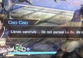 Cao Cao , Listen carefully... Do not pursue Lu Bu. We n