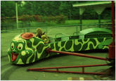 Jolly Caterpillar located in Westwood Park, Westwood, Kansas City, Kansas, U.S.A. Circa. 1974