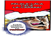 FALALA-LALA EVEN SPEED WAGON IS FESTIVE!
