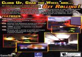 CLIMB UP, GRAB THE WHEEL AND.. GET ROLLING Get ready for some brake jammin', CB talki 0 convoy rollin' action across Ameri From the desert to the plains, youll be hauling loads and trying to stay one step ahead of the law, as you climb into your BIG RIGfornon-stop driving action. Race across America and deliver your load to its destination before the competition. So keep the tank full and your pedal to the metal as you rackup points and OWN the road! FEATURES: 4BIG RIG trucks with trailers 4 unique routes including: Desert, Forest Plains and Cities Daytime and Nighttime driving will challenge even the most experienced trucker 1000s of miles of highways and byways across America 3 levels with a variety of wicked challenges including the ultimate traffic stopper... a police roadblock EVERYONE Visit www.esrb.org for more ratings information. GameMill publishing, ind tellar stone ESRB CONTENT RATING www.esrb.or