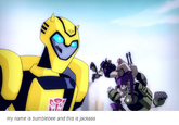 f52.png my name is bumblebee and this is jackass