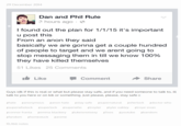 29 December 2014 Dan and Phil Rule 3 hours ago I found out the plan for 1/1/15 it's important u post this From an anon they said basically we are gonna get a couple hundred of people to target and we arent going to stop messaging them in till we know 100% they have killed themselves 51 Likes 25 Comments Like Comment ·Share Guys idk if this is real or what but please stay safe, and if you need someone to talk to, ill talk to you here or on kik or something. Just please, please, stay safe #hate #anonymous #anon hate #stay safe #supernatural #sherlock #doctor who #superwholock #superlock #superwho #troyler #tyler oakley #troye sivan #connor franta #emma blackery #lukeisnotsexy #5sos #youtube #bandom #fandom #homestuck #anime 10,466 notes