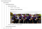 Ycwah,I k... Smooth Jazz Waluigis. shrek's there too thank god neversafefromwario ALL OF MY YES