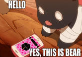 HELLO YES, THIS IS BEAR