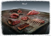Meat! Mimmoth Mca Horse Meat Goat Ma Beef Mear Venison Horker The Elder Scrolls V: Skyrim The Elder Scrolls IV: Oblivion The Elder Scrolls V: Skyrim VR Scrolls meat