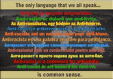 Anti-racist is a code word for anti-White The only language that we all speak... Anty-bíly je nazyván antyrasistou. And-rasistirer duloro um and-hvíta Az Anti-rassziszta, egy kódnév az Anti-fehérre. Anti-rasist je prikriven naziv za anti-bijelacki. Anti-raciste est un nom de code pour anti-blanc. Antirracista es una palabra en clave para antiblanco. Anti rasismul gste un cuván薇dat pentru ant 75 . Anti-racist is a codeword for anti-white Anti-rasist är ett kodord for Anti-vit. is common sense.