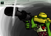 wImErtai posted a comment on askaregoryandstaff's profle Report Spam 20 hours, 38 minutes ag Dear Cactus Gunman This town ain't big enough. Draw! Reply