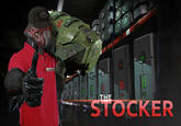 Image released by Digital Extremes as part of their April Fools joke for their game "Warframe". The Warframe website reported that a strange being was following players and restocking containers that they looted. The Stocker is a parody of a preexisting character known as The Stalker, who randomly attacks players for killing bosses.