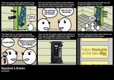 Comic strip made in response to the launch of DIgg v4. Source: http://techcrunch.com/2010/08/30/broken-is-repaired/