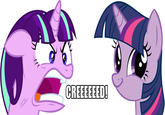 Starlight Glimmer might be a powerful cult leader but that won't save her from a Shadowsword hiding in her breakfast cereal.
!http://1d4chan.org/images/f/f0/Creed.jpg!
"Source":https://derpibooru.org/869111