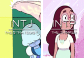 <a href="http://coryphefuss.tumblr.com/post/116397892735/steven-universe-mbti">*Source*</a> - Tumblr