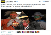 Funny or Die Blankman Tweet Funny Or Die @funnyordie FUNNY な 塩Follow Why does the new Hamburglar look like Blankman's second sidekick? RETWEETS FAVORITES 172 277 7:58 PM-6 May 2015