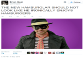 Ironically Enjoys Hamburgers "source":https://twitter.com/briangaar/status/596061817677467648