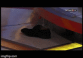 Shaquille O'Neal's Epic Shoe Close Up imgflip.conm