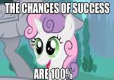 THE CHANCES OF SUCCESS ARE100%