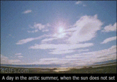 4GIFs.co A day in the arctic summer, when the sun does not set