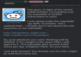 it could have been worse, he could have let /b/ known.