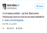 Nicki Minaj VMA Tweet 6 "Source":https://twitter.com/NICKIMINAJ/status/623617003153035264