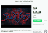 SWAT Kats is coming back! <a href="https://www.kickstarter.com/projects/1820796125/swat-kats-revolution">Source</a>