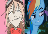 <a href="http://www.reddit.com/r/mylittlepony/comments/1shup1/i_knew_i_have_seen_that_smirk_before/">Source</a>