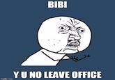 BIBI Y U NO LEAVE OFFICE imgfiip.com