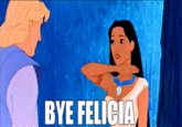 BYE FELICI blue cartoon fictional character