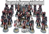 The Chapter featured is the Angels of Vengeance, a successor of the Dark Angels.
Info about the Chapter and source of the original image "here":http://wh40k.lexicanum.com/wiki/Angels_of_Vengeance
Captioned by myself in Roflbot (first time I've done that)