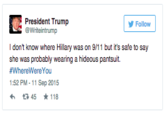President Trump's Tweet "Source":https://twitter.com/Writeintrump/status/642395348757954560