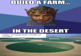 BUILD A FARM IN THE DESERT Valley of Wadi Rum (south of Jordan)