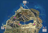 1) Sunken UFO 2) Hatching Egg 3) Jetpack

"source":http://gta-myths.wikia.com/wiki/Mount_Chiliad_Mystery