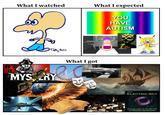 What I watched What I expected YOU HAVE AUTISM What I got MYS, RY THE ELECTRIC SKY A CHALLEGE TO THE MYTHS OF MODERN ASTRONOMY