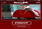 ..ooo VERIZON 9:23 AM ui mattyiceoAmateur FIGHT PASS