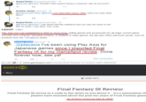 SuppaTenko @AngryDrunk Tenko - 7h @avestal Xythar Wouldn't that require being a customer with an account? Andrew Vestal @avestal 7h @AngryDrunkTenko Xythar I've used them since 1999, were vou even alive then? SuppaTenko @AngryDrunkTenko 7h @avestal @xythar I was dead half this weekend and you ask me when in the last 30 years I was alive, how cruel. Launch [edit] Play-Asia.com was established in 2002 in Hong Kong,selling games and accessories for all major current game consoles and computer operating systems. In addition to video games, the site also offers electronic goods, such as products from the Tamagotchi series Andrew Vestal @avestal 3h @playasia I've been using Play Asia for Japanese games since imported Final Fantasy IX for my GameSpot review. Done forever now, see ya! View conversation 43 ←-> Dwww.gamespot.com/reviews/final-fantasy-ix-review/1900-2605459/ G.A M E S PO T Menu GAME INFO Final Fantasy IX Review Final Fantasy IX serves as a coda to the series as you know it - it's a summation of players have enjoyed about the past ten years of Final Fantasy game Andrew Vestal on July 19, 2000