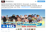 EmptyHero @Smegmaking Volg je nu BREAKING NEWS!!! Social Justice Warriors and Team Ninja have come to a compromise on the #DOAX3 localization. ⑤ vertaling weergeven TREME3 SJW EDITION RETWEETS VIND-IK-LEUKS 14 7:58-2 dec. 2015