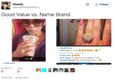 Heedy AmthaFknMONSTA Follow Good Value vs. Name Brand 328.990 likes view all 21,457 comments lovely_xtinaR kool_steeze Similar but two different rings shortstoryshanel well @sugarshay.一@ Enjoy 2,905 likes RETWEETS LIKES 5 3 10:20 PM-15 Apr 2015