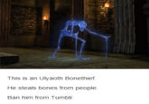 Sauce for you:
http://maralangley.tumblr.com/post/135650106562/this-is-an-ulyaoth-bonethief-he-steals-bones-from

*Goes to play Eternal Darkness*