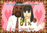 Mark Henry & Satsuki's romance rating is Lovey-Dovey Duo
