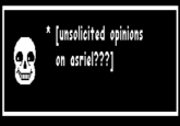 * [unsolicited opinions on asriel???7