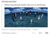 thirsty-pocket What facebook feels like on ur birthday. Source: always-thirsty-pocket #nge 245,262 notes