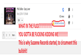The Suzanne activist group is here to recruit activists to protest b------- copyfraud claims on YouTube!  If music is gonna keep getting blocked, Suzanne Vega, "mother of the MP3" is being blasphemed by WMG who wants to defile the fair use doctrine.

Besides, the Suzanne movement was named after Suzanne Vega since the MP3 file format is a big part of the history of free music downloads!