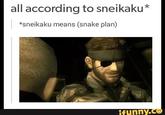 all according to sneikaku* *sneikaku means (snake plan) funny.C