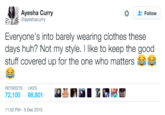 "Source":https://twitter.com/ayeshacurry/status/673364404830777344