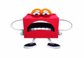 This is a re-do of my previous edit.

(knowyourmeme.com/photos/1005284-mcdonald-s-happy-mascot).

If I can figure out how to move the tongue convincingly, I will do so. (Believe me, I tried.)