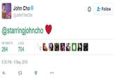 @JohnTheCho Tweet "source":https://twitter.com/JohnTheCho/status/729832143837233152
