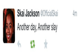 Skai Jackson @OfficialSkai Another day, Another slay 4m t구