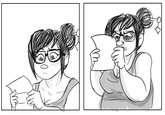 Mei is unamused Made from <a href="https://knowyourmeme.com/photos/1146112-overwatch">this</a>
Inspired by <a href="https://knowyourmeme.com/photos/325887-hark-a-vagrant">this</a>