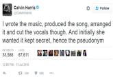 "source":https://twitter.com/CalvinHarris/status/753257779775668224