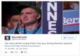 Sad Peter Pan "source":https://twitter.com/RevoltPolitic/status/757781730359070725